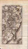 The Banks Of the Wye Georgian King George IV Antique Map.