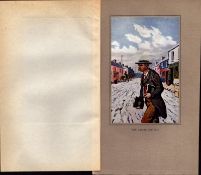 “The Lesser Official” Antique 109 Years Old Jack B Yeats Colour Book Plate.