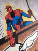 Dface (b 1978 -)“What Have I Become” Screen Print, Signed Ltd Ed of 95. Spider-Man Comic, 2008