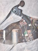 Adeola Balogun (Nigerian b.1966) Gyration, One off/UNIQUE, Mixed Media On Cardboard, 2020