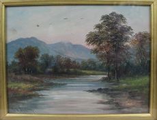 Late 19th c. Landscape by E.J.Bladon (British)