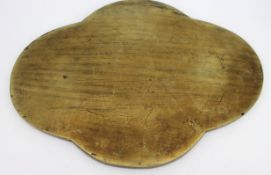 Vintage Brass Oriental Shaped Tray
