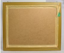 Egyptian Painted Papyrus Artwork Set in Gilt Frame