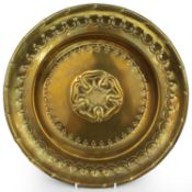 Pair of Large Antique Brass Chargers