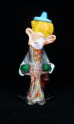 Vintage Venetian Murano Glass Clown