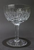 Set of 6 Vintage Webb Crystal Champagne Saucers
