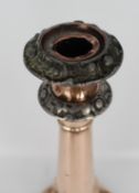 Large Antique Georgian Copper Candlestick