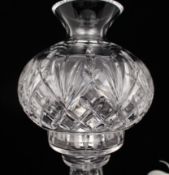 Fine Waterford Crystal Hurricane Lamp