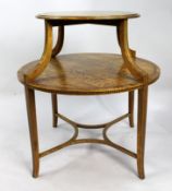 Early 20th c. Satinwood Two Tier Table