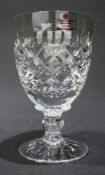 Set of 6 Fine Quality English Tudor Crystal Wine Goblets