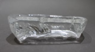 Dartington Rock Crystal Etched Paperweight