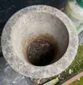 Cylindrical Concrete Stone Planter