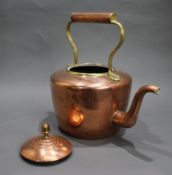 Large Antique English Copper Kettle