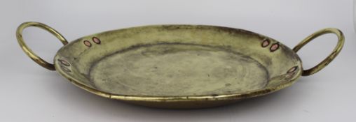 Antique Brass Two Handled Dish
