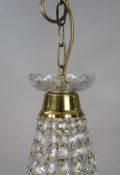 Vintage Cut Glass Crystal French Chandelier