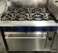 Blue Seal 6 Burner Gas Cooker