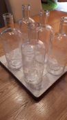 4 Boxes of Decorative Bottle Vases With 