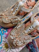 Irregular Choice Shoes. Papillon Gold Size 39