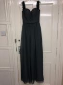 Richard Designs Bridesmaid Or Prom Dress In Granite Size 8, Style RDM1074