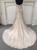 Gold Wedding Dress Style D5350 Size 6. RRP £1,495