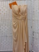 Christina Wu Champagne chiffon prom or cruise dress size 18