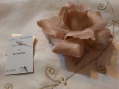 Hair decoration comb in rose pink