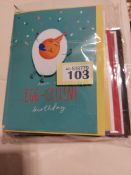 Birthday Greetings Cards Box of 24 RRP Over £100