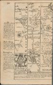 Britannia Depicta E Bowen c1730 Map Gloucester Abingdon Farringdon Monmouth.