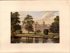 Wilton House Wiltshire Gilt-Edge Coloured Antique Book Plate.