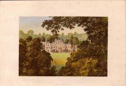 Hampton Court London Gilt-Edge Coloured Antique Book Plate.
