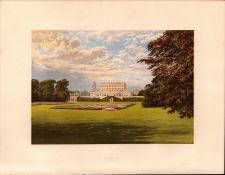 Cliveden Maidenhead Berkshire Gilt-Edge Coloured Antique Book Plate.