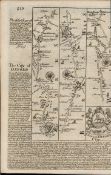 Britannia Depicta Oxford to Bristol Antique Map Description of Oxford University.