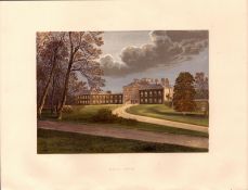 Haddo House Aberdeenshire Scotland Gilt-Edge Coloured Antique Book Plate.