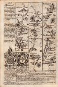 Britannia Depicta c1730 Map Exeter Ilfracombe Barnstable Devon Bediford.