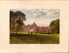 Bagshot Park Windsor Berkshire Gilt-Edge Coloured Antique Book Plate.