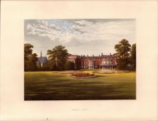 Rhydd Court Upton-On Severn Worcs Gilt-Edge Coloured Antique Book Plate.