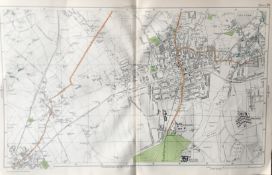 Bacons London &Suburbs Vintage c1926 Carshalton Sutton Epsom.