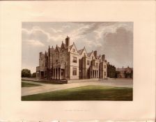 Acton Reynard Hall Shropshire Gilt-Edge Coloured Antique Book Plate.