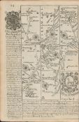 Britannia Depicta E Bowen c1730 Map Stonehenge Bridgwater Torrington Moulton.