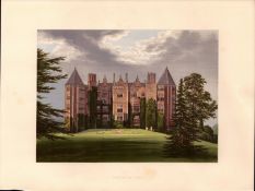 Westwood Park Droitwich Worcs Gilt-Edge Coloured Antique Book Plate.