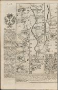 Britannia Depicta E Bowen c1730 Map Monmouth Abergavenny Crickhowell Wales