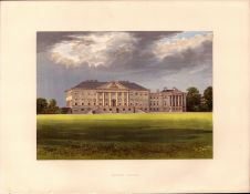 Nostel Priory Pontefract Yorkshire Gilt-Edge Coloured Antique Book Plate.