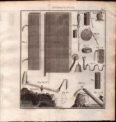 Hydrostatics 3 Detailed Diagram 1799 George III Antique Copper Engraving.