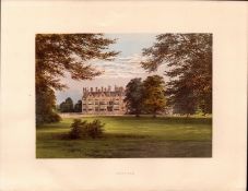 Bearwood Wokingham Berkshire Gilt-Edge Coloured Antique Book Plate.
