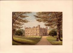 Thrybergh Park Near Rotherham Yorks Gilt-Edge Coloured Antique Book Plate.