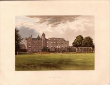 Eastwell Park Ashford Kent Gilt-Edge Coloured Antique Book Plate.