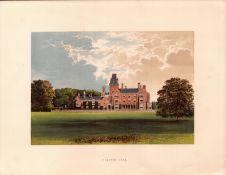 Hemsted Park Staplehurst Kent Gilt-Edge Coloured Antique Book Plate.