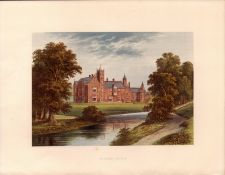 Thicket Priory Yorkshire Gilt-Edge Coloured Antique Book Plate.