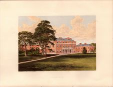 Trafalgar House South Wiltshire Gilt-Edge Coloured Antique Book Plate.