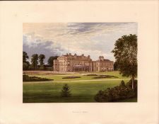 Dalton Hall Beverley Yorkshire Gilt-Edge Coloured Antique Book Plate.